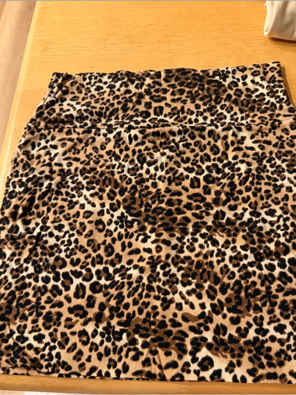 Heart Hips Leopard Print Pencil Skirt - Brown/Cream/Black